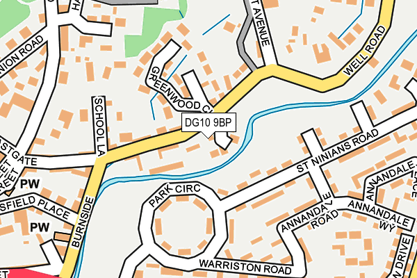 DG10 9BP map - OS OpenMap – Local (Ordnance Survey)