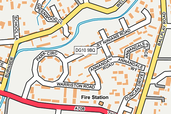 DG10 9BQ map - OS OpenMap – Local (Ordnance Survey)