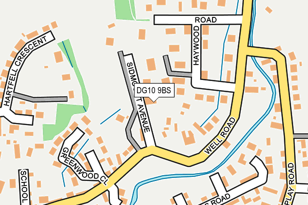 DG10 9BS map - OS OpenMap – Local (Ordnance Survey)
