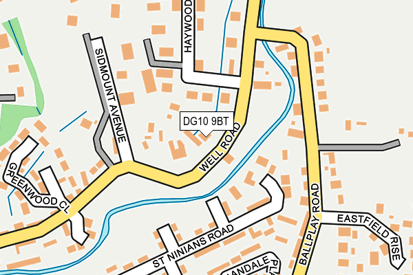 DG10 9BT map - OS OpenMap – Local (Ordnance Survey)