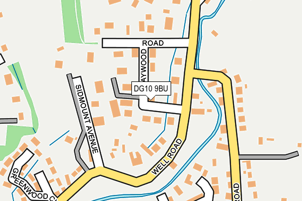 DG10 9BU map - OS OpenMap – Local (Ordnance Survey)