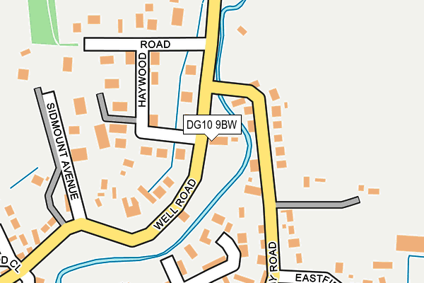DG10 9BW map - OS OpenMap – Local (Ordnance Survey)
