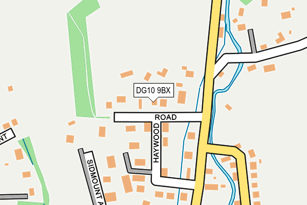 DG10 9BX map - OS OpenMap – Local (Ordnance Survey)