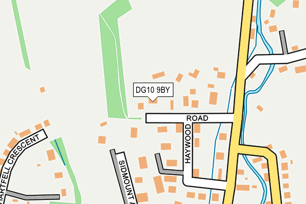 DG10 9BY map - OS OpenMap – Local (Ordnance Survey)