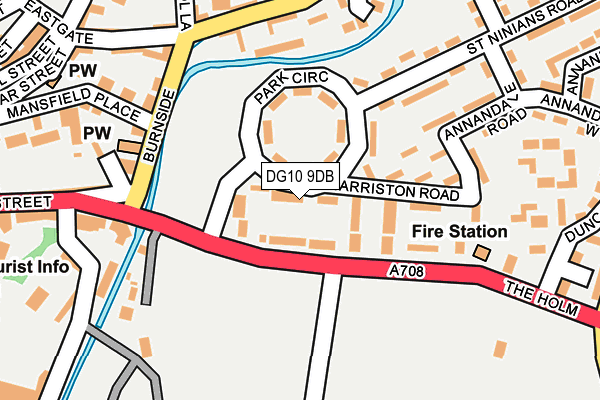 DG10 9DB map - OS OpenMap – Local (Ordnance Survey)