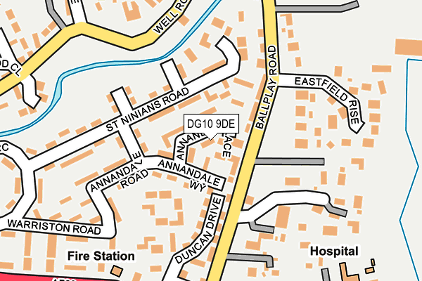 DG10 9DE map - OS OpenMap – Local (Ordnance Survey)
