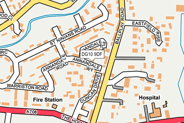 DG10 9DF map - OS OpenMap – Local (Ordnance Survey)