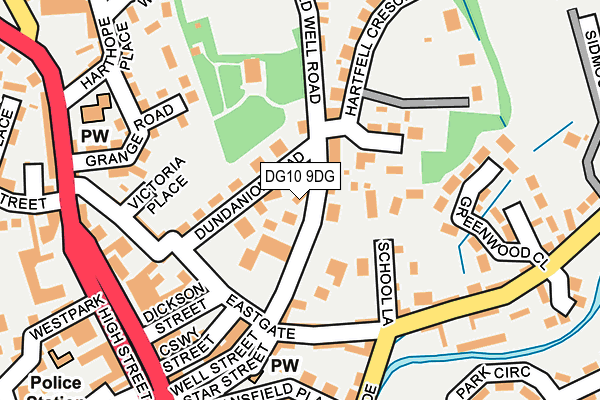 DG10 9DG map - OS OpenMap – Local (Ordnance Survey)