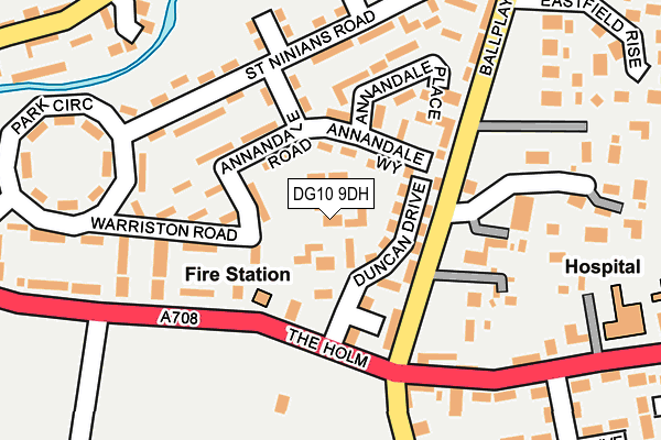 DG10 9DH map - OS OpenMap – Local (Ordnance Survey)