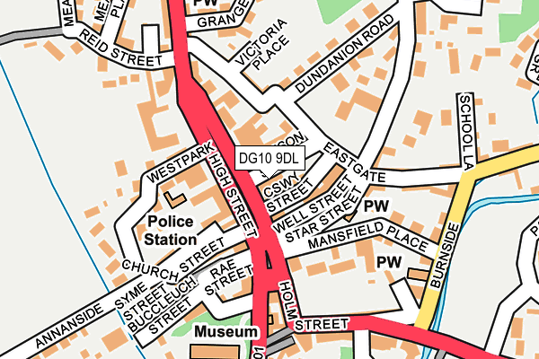 DG10 9DL map - OS OpenMap – Local (Ordnance Survey)