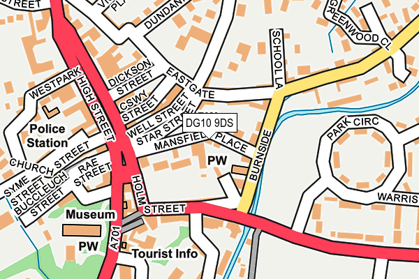 DG10 9DS map - OS OpenMap – Local (Ordnance Survey)