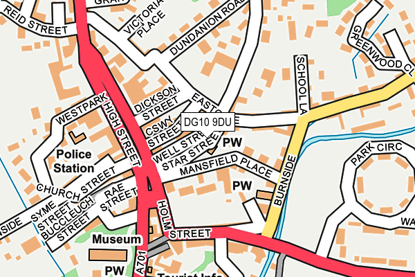 DG10 9DU map - OS OpenMap – Local (Ordnance Survey)