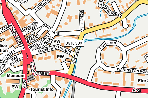 DG10 9DX map - OS OpenMap – Local (Ordnance Survey)