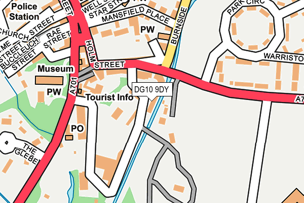 DG10 9DY map - OS OpenMap – Local (Ordnance Survey)