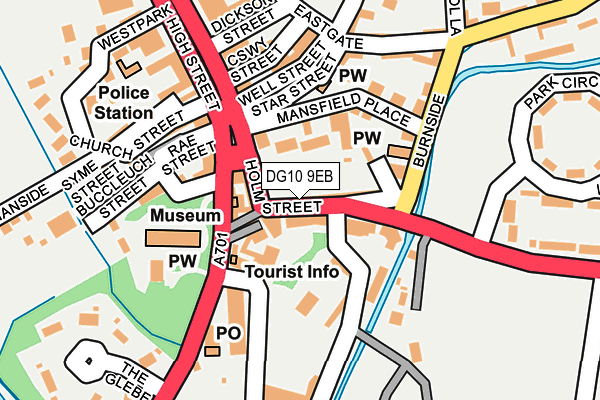 DG10 9EB map - OS OpenMap – Local (Ordnance Survey)