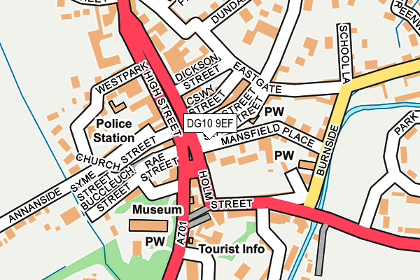 DG10 9EF map - OS OpenMap – Local (Ordnance Survey)