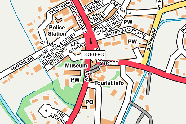 DG10 9EG map - OS OpenMap – Local (Ordnance Survey)