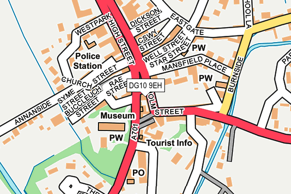 DG10 9EH map - OS OpenMap – Local (Ordnance Survey)