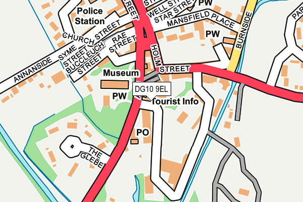 DG10 9EL map - OS OpenMap – Local (Ordnance Survey)