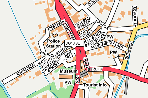 DG10 9ET map - OS OpenMap – Local (Ordnance Survey)