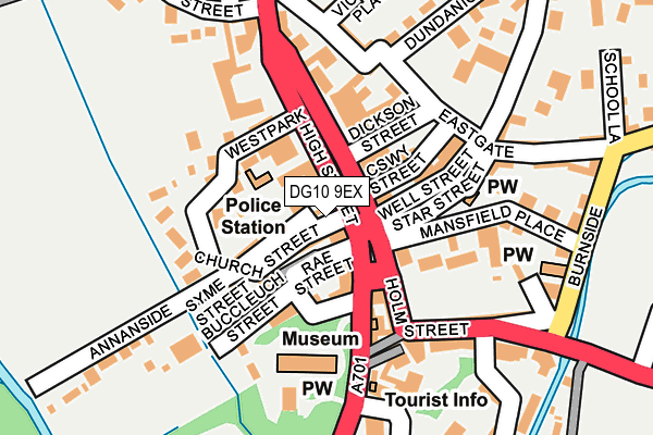 DG10 9EX map - OS OpenMap – Local (Ordnance Survey)