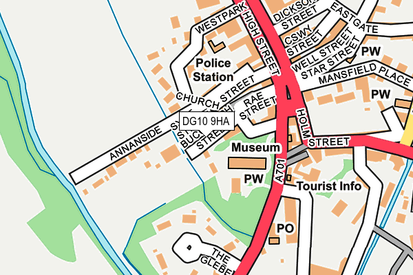 DG10 9HA map - OS OpenMap – Local (Ordnance Survey)