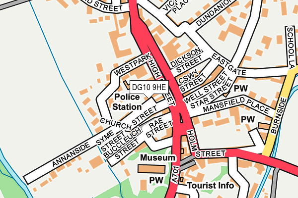 DG10 9HE map - OS OpenMap – Local (Ordnance Survey)