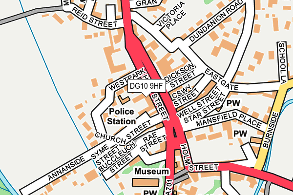 DG10 9HF map - OS OpenMap – Local (Ordnance Survey)