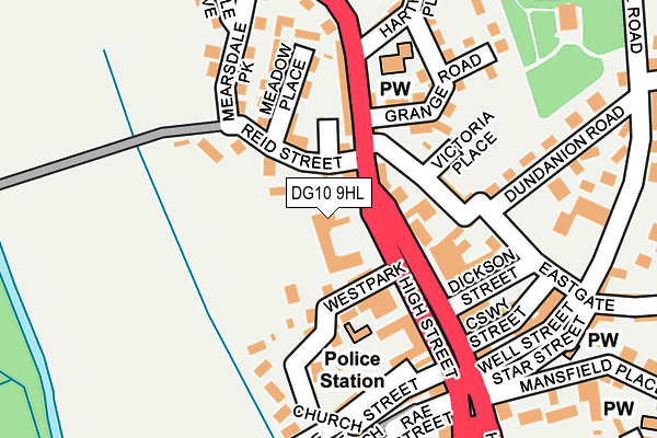 DG10 9HL map - OS OpenMap – Local (Ordnance Survey)