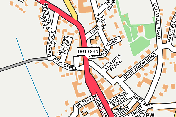 DG10 9HN map - OS OpenMap – Local (Ordnance Survey)