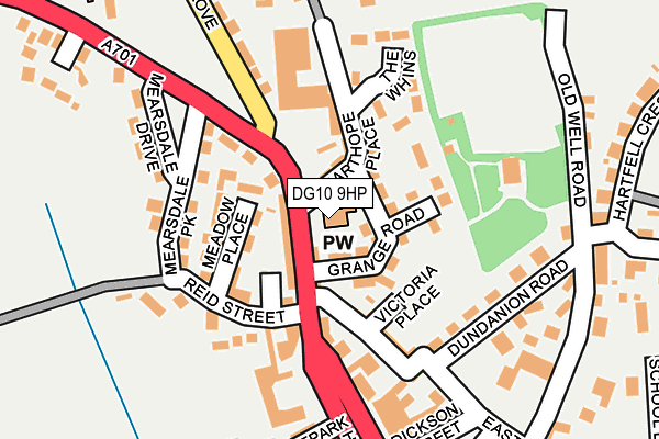 DG10 9HP map - OS OpenMap – Local (Ordnance Survey)