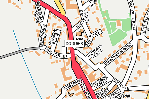 DG10 9HR map - OS OpenMap – Local (Ordnance Survey)
