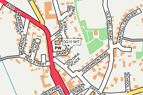 DG10 9HT map - OS OpenMap – Local (Ordnance Survey)