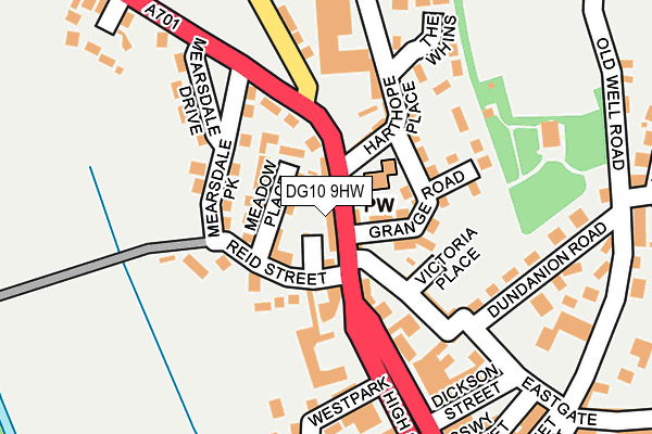 DG10 9HW map - OS OpenMap – Local (Ordnance Survey)