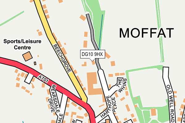 DG10 9HX map - OS OpenMap – Local (Ordnance Survey)