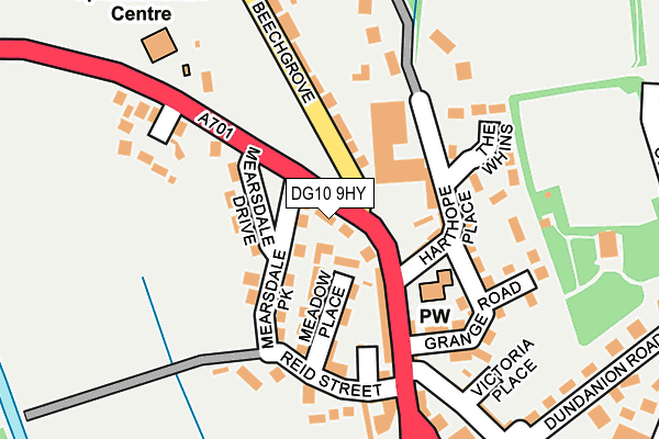 DG10 9HY map - OS OpenMap – Local (Ordnance Survey)