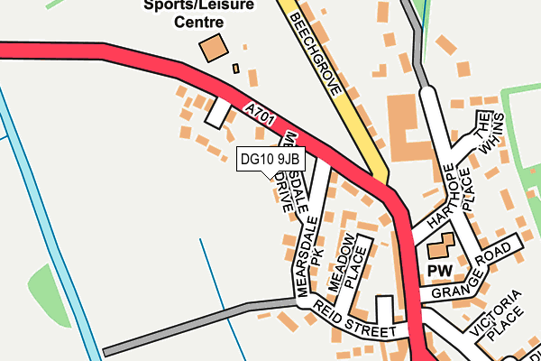 DG10 9JB map - OS OpenMap – Local (Ordnance Survey)