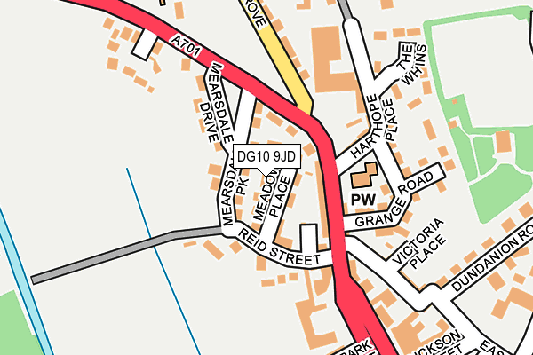 DG10 9JD map - OS OpenMap – Local (Ordnance Survey)