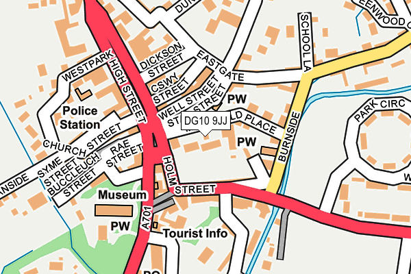 DG10 9JJ map - OS OpenMap – Local (Ordnance Survey)