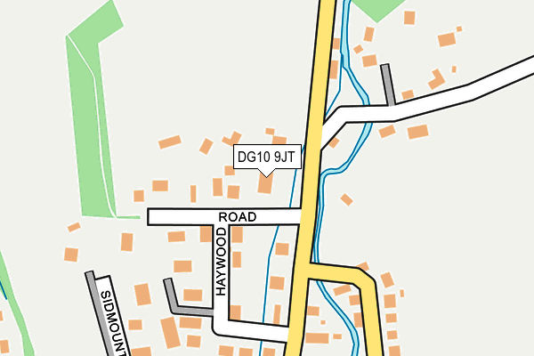 DG10 9JT map - OS OpenMap – Local (Ordnance Survey)