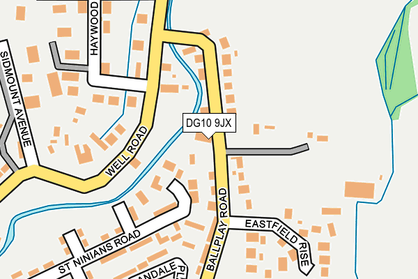 DG10 9JX map - OS OpenMap – Local (Ordnance Survey)