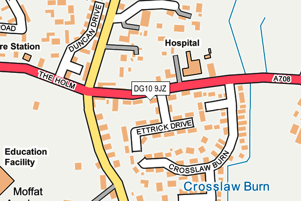 DG10 9JZ map - OS OpenMap – Local (Ordnance Survey)