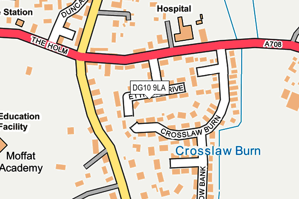 DG10 9LA map - OS OpenMap – Local (Ordnance Survey)