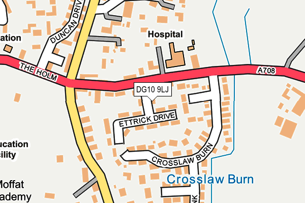 DG10 9LJ map - OS OpenMap – Local (Ordnance Survey)