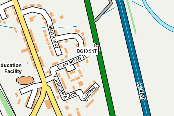 DG10 9NT map - OS OpenMap – Local (Ordnance Survey)