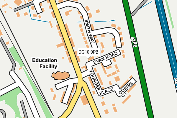 DG10 9PB map - OS OpenMap – Local (Ordnance Survey)