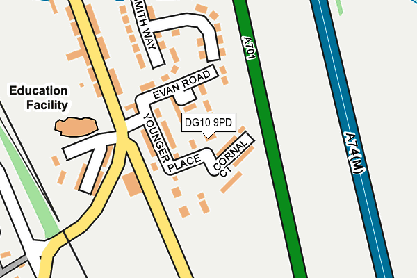 DG10 9PD map - OS OpenMap – Local (Ordnance Survey)