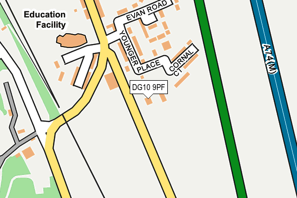 DG10 9PF map - OS OpenMap – Local (Ordnance Survey)