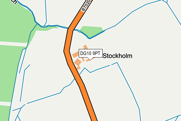 DG10 9PT map - OS OpenMap – Local (Ordnance Survey)