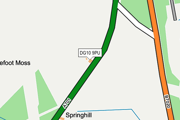 DG10 9PU map - OS OpenMap – Local (Ordnance Survey)